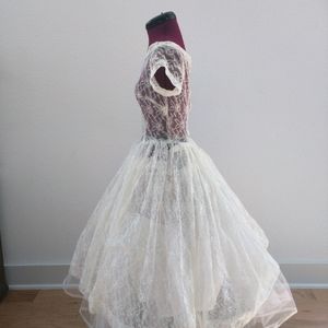 Vintage 50's Lace Wedding Dress